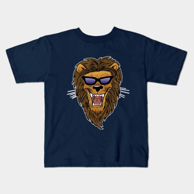 Mr. Lion Kids T-Shirt by Vick Debergh